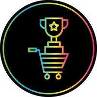 Shopping Contest Trophy Vector Icon Design