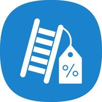 Discount Ladder Vector Icon Design