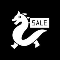 Sale Dragon Vector Icon Design