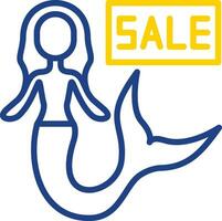 Sale Mermaid Vector Icon Design