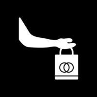 compras mano vector icono diseño