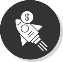 Sale Rocket Vector Icon Design