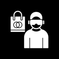 Shopping VR Headset Vector Icon Design