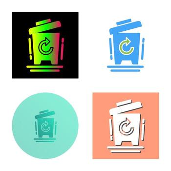 icono de vector de papelera