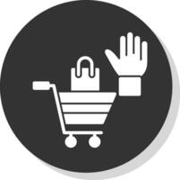 Shopping High Five Vector Icon Design