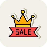 Sale Crown Vector Icon Design