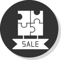 Sale Jigsaw Puzzle Vector Icon Design