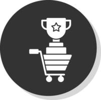 Shopping Contest Trophy Vector Icon Design