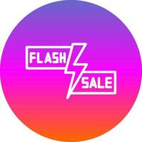 Flash Sale Lightning Vector Icon Design