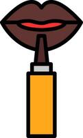 Lip Liner Vector Icon Design