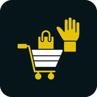 Shopping High Five Vector Icon Design