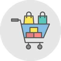Shopping Frenzy Vector Icon Design