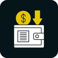 devolución de dinero símbolo vector icono diseño