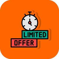 limitado hora oferta vector icono diseño