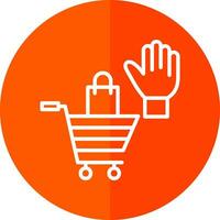 Shopping High Five Vector Icon Design