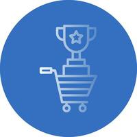 Shopping Contest Trophy Vector Icon Design