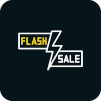 Flash Sale Lightning Vector Icon Design