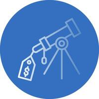 Price Tag Telescope Vector Icon Design
