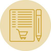 Shopping List Vector Icon Design