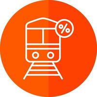 Discounted Train Vector Icon Design