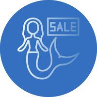 Sale Mermaid Vector Icon Design