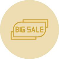 Big Sale Banner Vector Icon Design