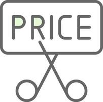 Price Slash Vector Icon Design