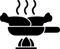 Chicken Stir-Fry Vector Icon Design