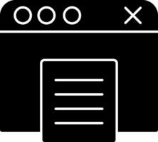 diseño de icono de vector de navegador web