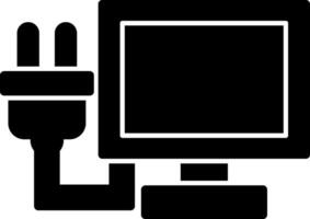 Lcd Plug Vector Icon Design