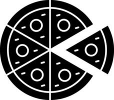 Margherita Pizza Vector Icon Design