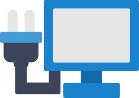 Lcd Plug Vector Icon Design
