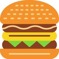 hamburguesa con queso vector icono diseño