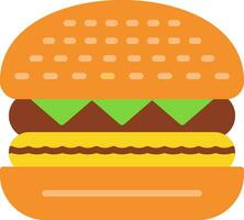 Beef Burger Vector Icon Design