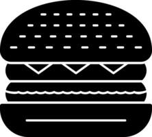 Beef Burger Vector Icon Design