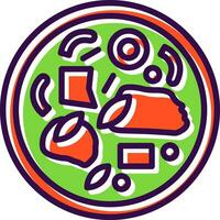 Beef Stir-Fry Vector Icon Design