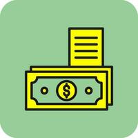 Money Bill Vector Icon Design