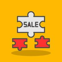 Sale Puzzle Piece Vector Icon Design