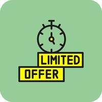 Limited Time Offer Vector Icon Design