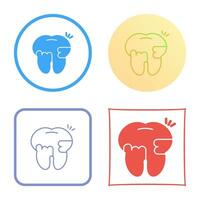 Toothache And Plaque Vector Icon