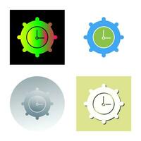 Time Settings Vector Icon