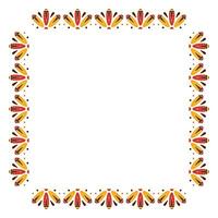 native heritage month element frame vector