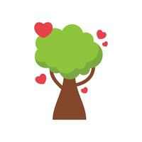 Reforestation Element Vector Flat Design