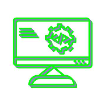 Unique Code Optimization Vector Icon