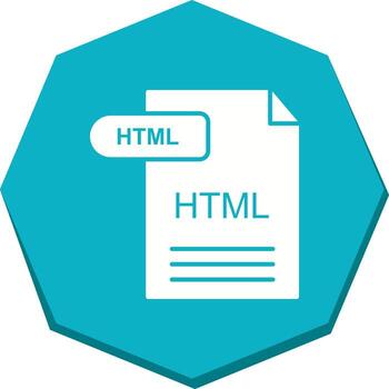 icono de vector html