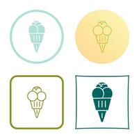 icono de vector de helado