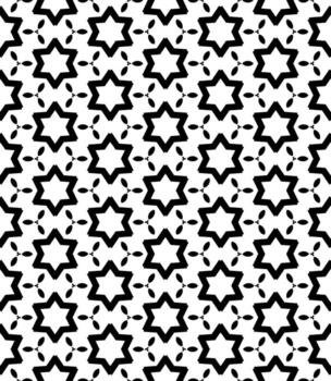 patrón abstracto sin costuras en blanco y negro. fondo y telón de fondo. diseño ornamental en escala de grises. vector