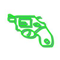 Unique Revolver Vector Icon