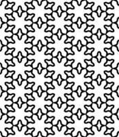 Black and white seamless abstract pattern. Background and backdrop. Grayscale ornamental design. vector