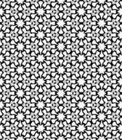 Black and white seamless abstract pattern. Background and backdrop. Grayscale ornamental design. vector